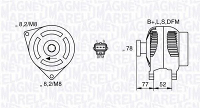 MAGNETI MARELLI 063377418010 -  Генератор